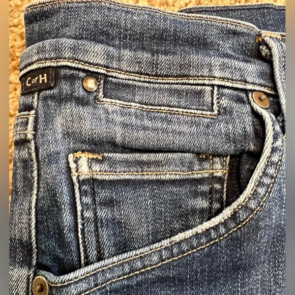 Citizens of Humanity Emerson Slim Boyfriend dark blue distressed jeans size 30 - Picture 5 of 15